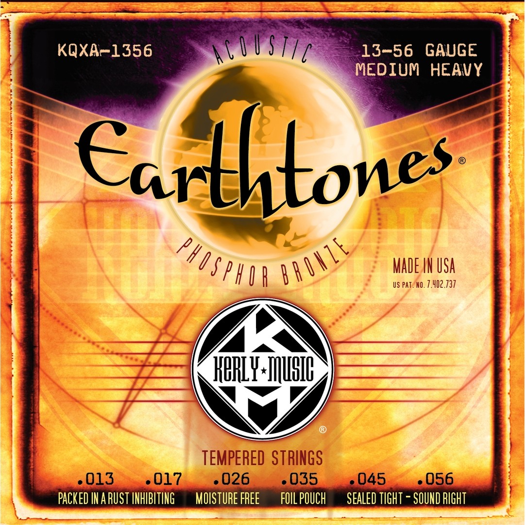 Kerly Earthtones series - acoustic guitar strings - 1356 medium-heavy gauge