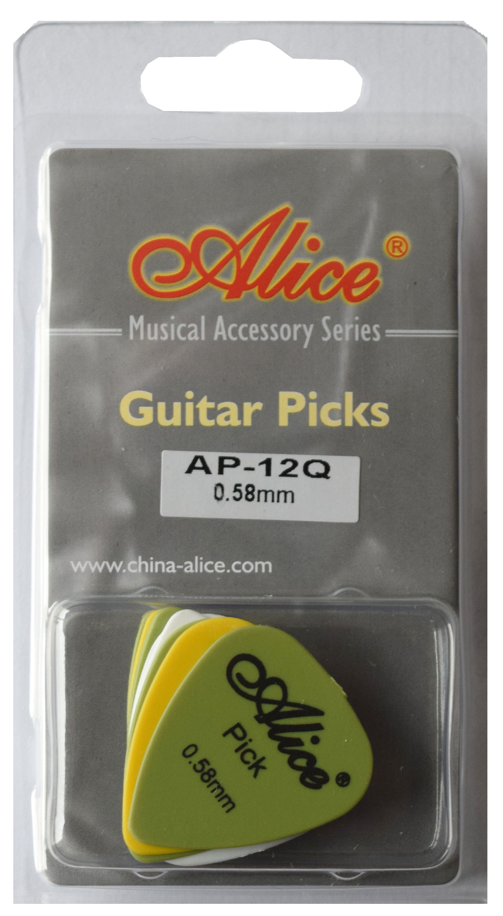 ALICE PACK WITH 12 PICKS - Q SERIES ABS - 0.58