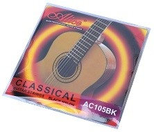 ALICE CLASSICAL BLACK NYLON STRINGS - HARD TENSION
