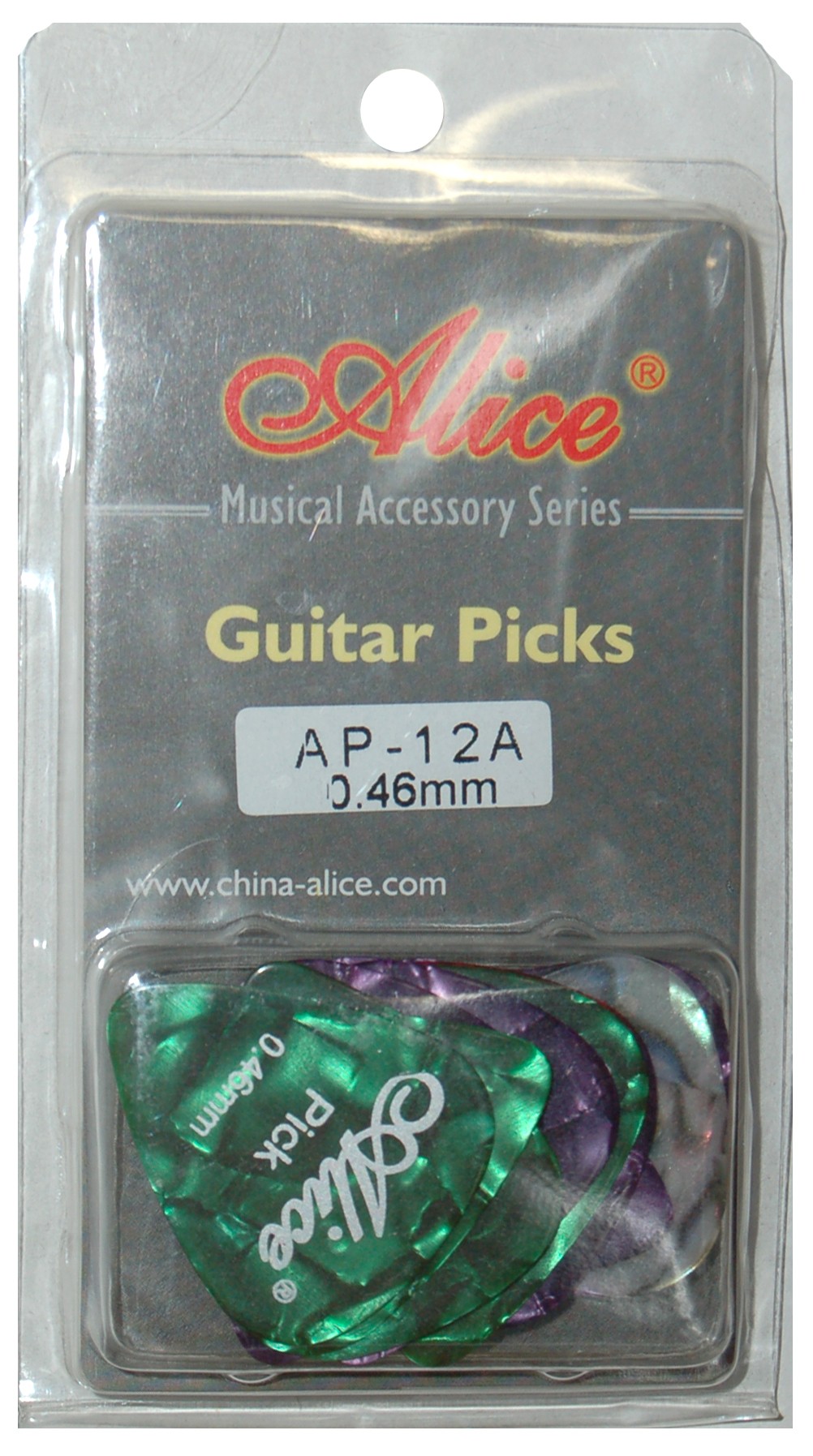 ALICE AP12A GUITAR PICKS - PACK OF 12 (.046)