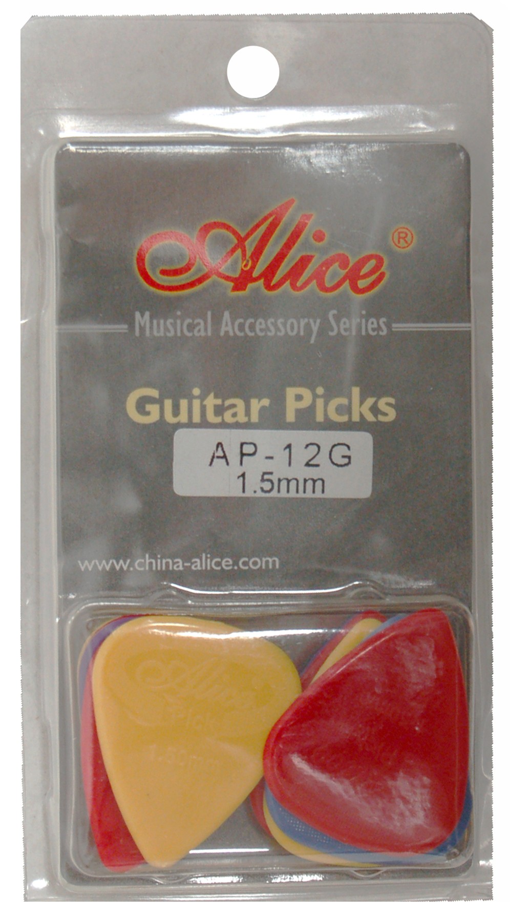 ALICE AP12G GUITAR PICKS - PACK OF 12 (.150)