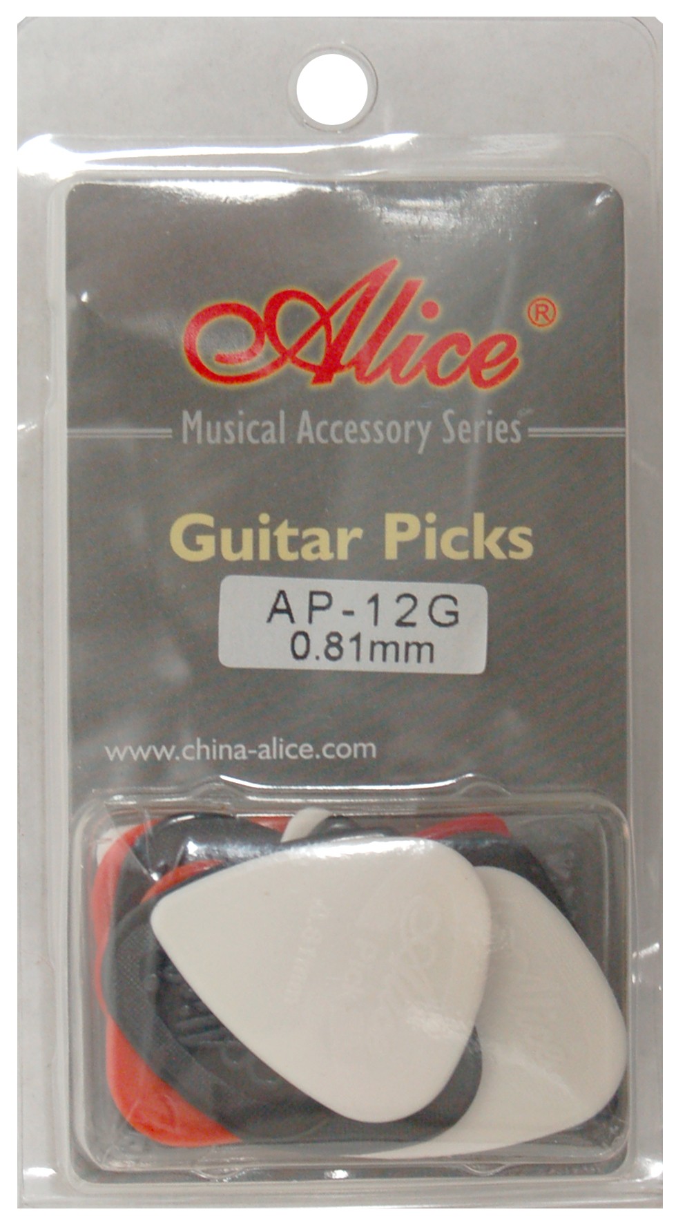 ALICE AP12G GUITAR PICKS - PACK OF 12 (.081)