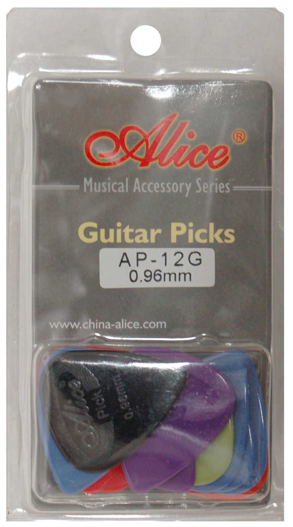 ALICE AP12G GUITAR PICKS - PACK OF 12 (.096)