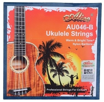 ALICE BLACK NYLON UKULELE STRINGS - BARITONE