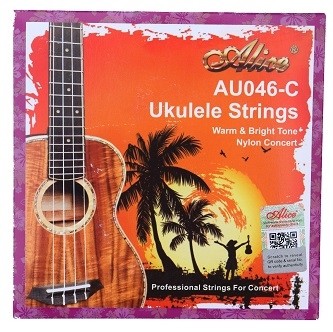 ALICE BLACK NYLON UKULELE STRINGS - CONCERT