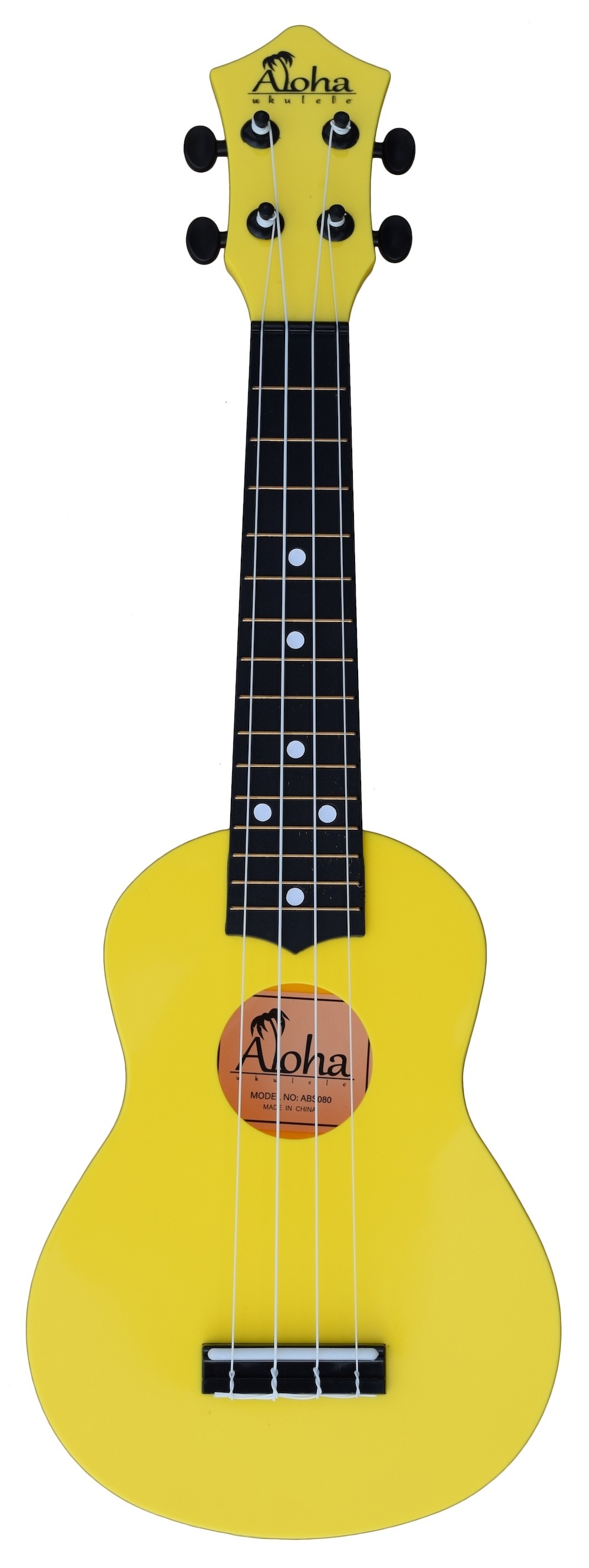 ALOHA ABS080 SOPRANO UKULELE WITH BAG - YELLOW