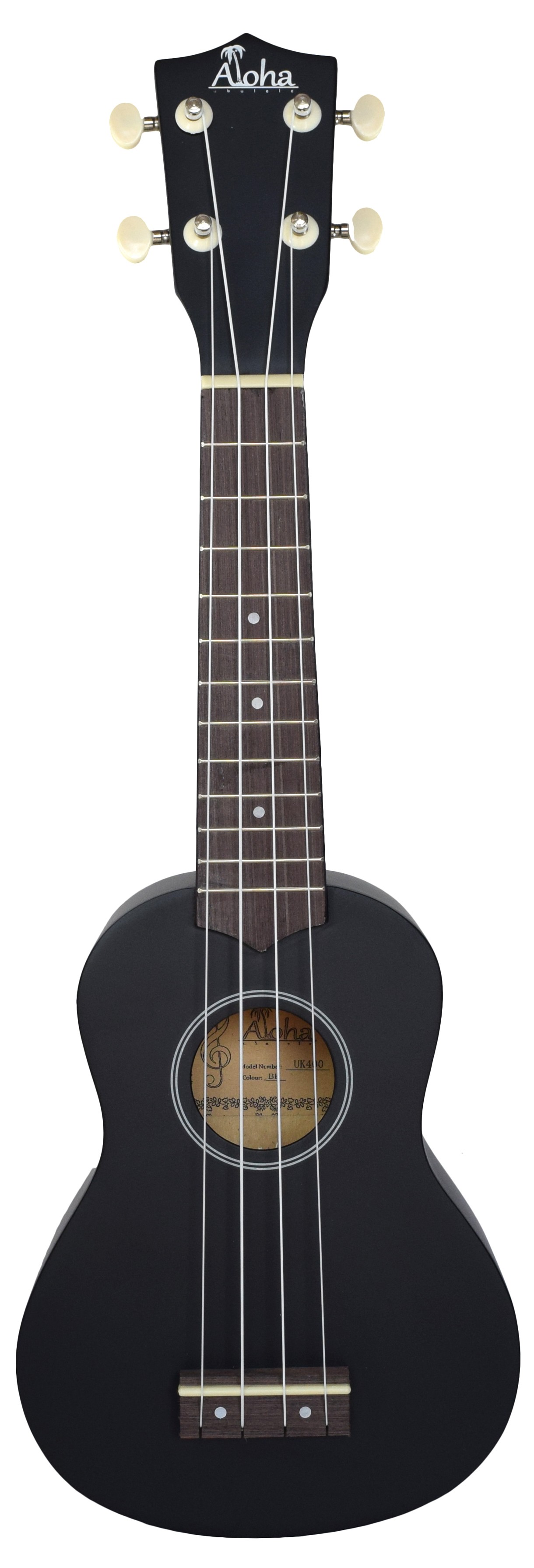 ALOHA UK400 SOPRANO UKULELE - BLACK