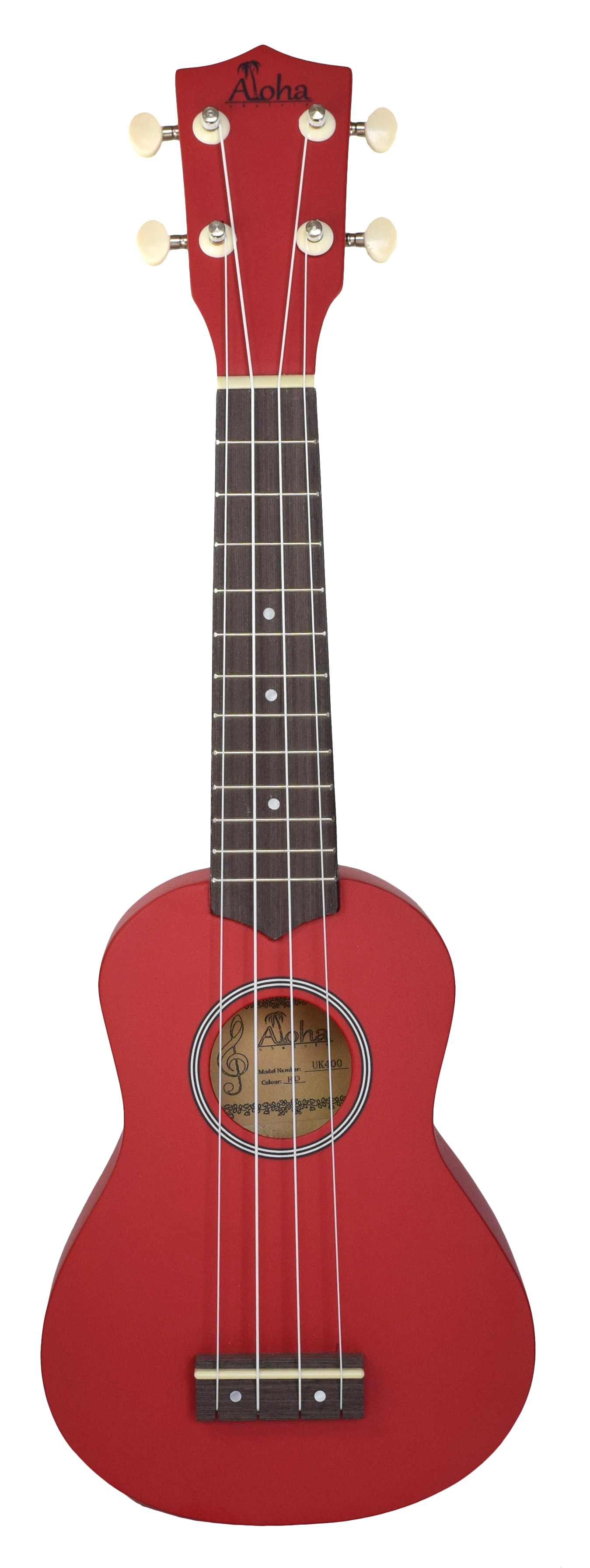 ALOHA UK400 SOPRANO UKULELE - RED