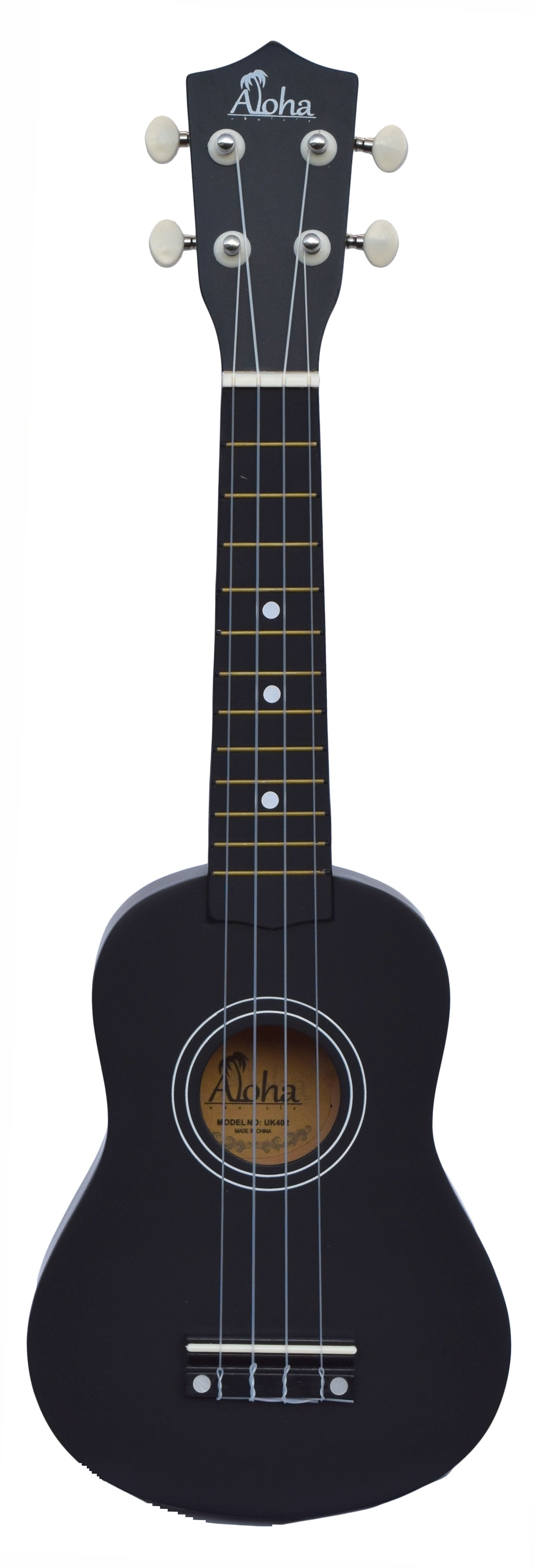 ALOHA UK402 SOPRANO UKULELE - BLACK