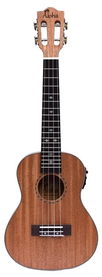 ALOHA SM2400E LEFT HANDED SOLID TOP CONCERT UKULELE WITH ACTIVE EQ + TUNER