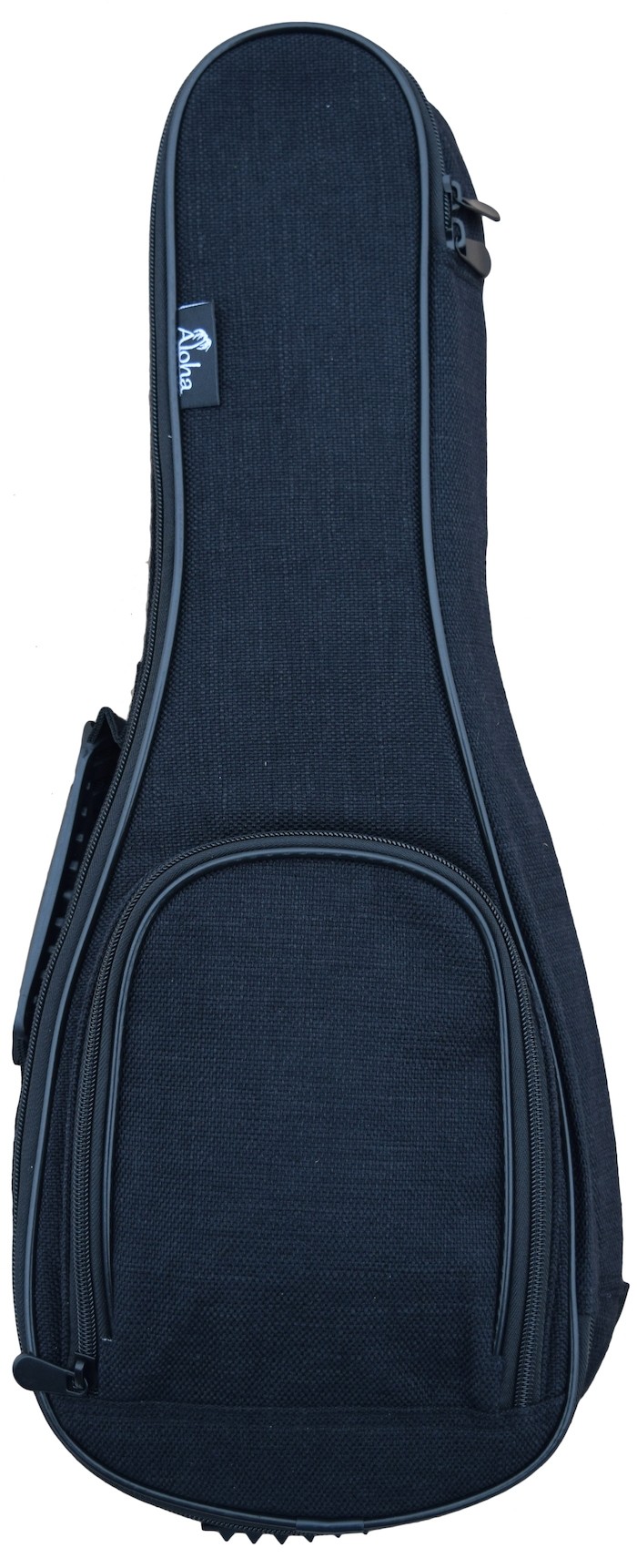 ALOHA UB2020 - SMOOTH FABRIC UKULELE BAG FOR SOPRANO - BLACK