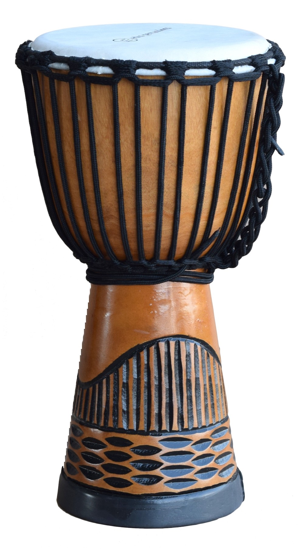 ECKO 40CM CARVED DJEMBE - BLACK HILL