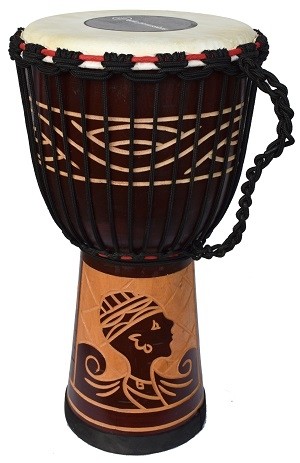ECKO 50CM CARVED DJEMBE - LADY