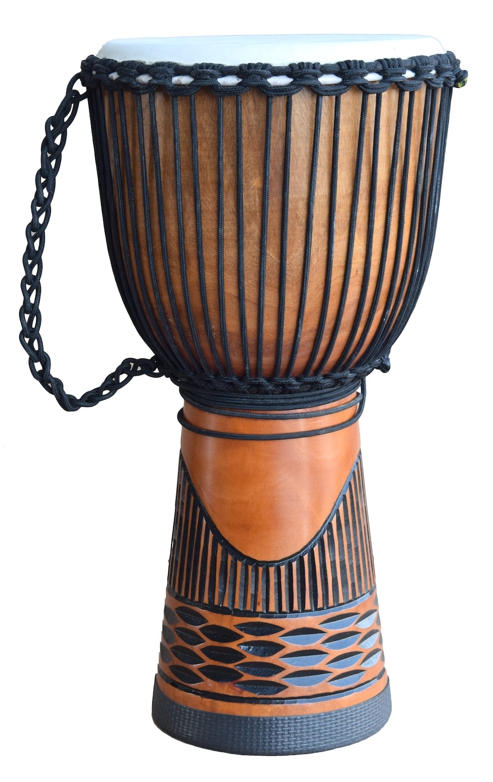 ECKO 60CM CARVED DJEMBE - BLACK HILL