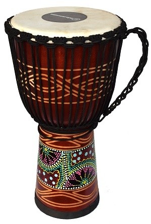 ECKO 60CM CARVED DJEMBE - CANDY