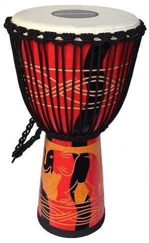 Ecko Indie Series - 65cm Djembe - Elephant Design