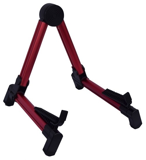 GK GS701 - FOLDABLE GUITAR STAND - RED