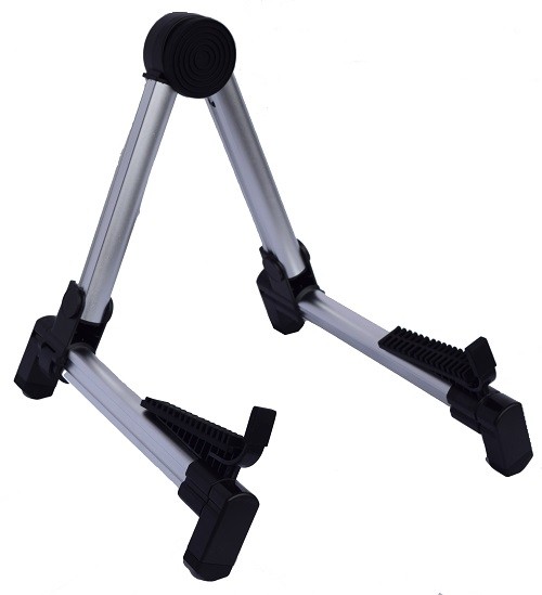 GK GS701 - FOLDABLE GUITAR STAND - SILVER