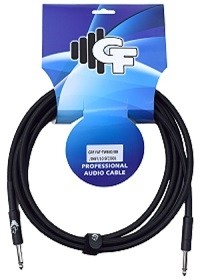 GF TWEED (ALL BLACK) INSTRUMENT CABLE - 10 FEET