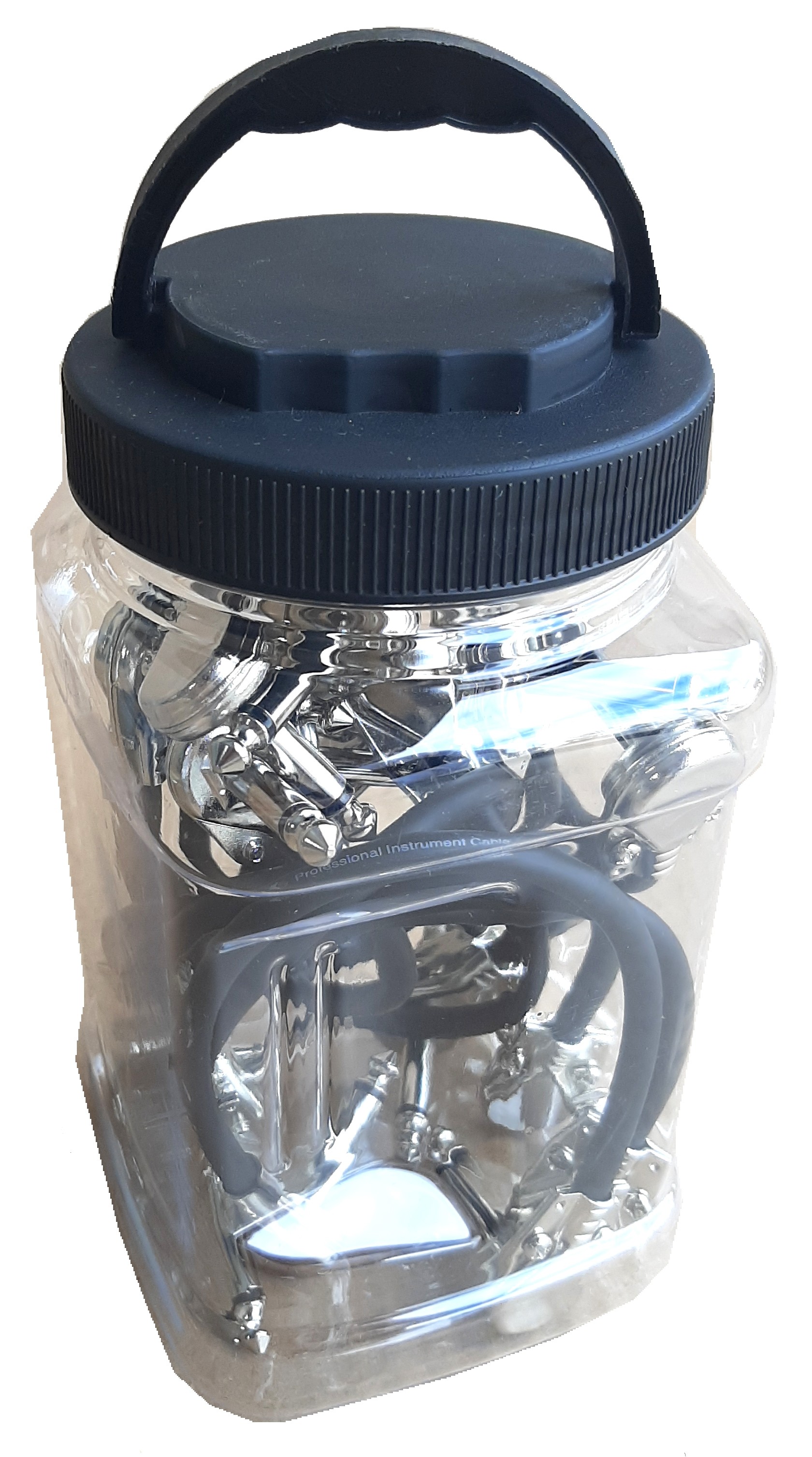JAR OF 10 FLAT PATCH CABLES - 6 INCH