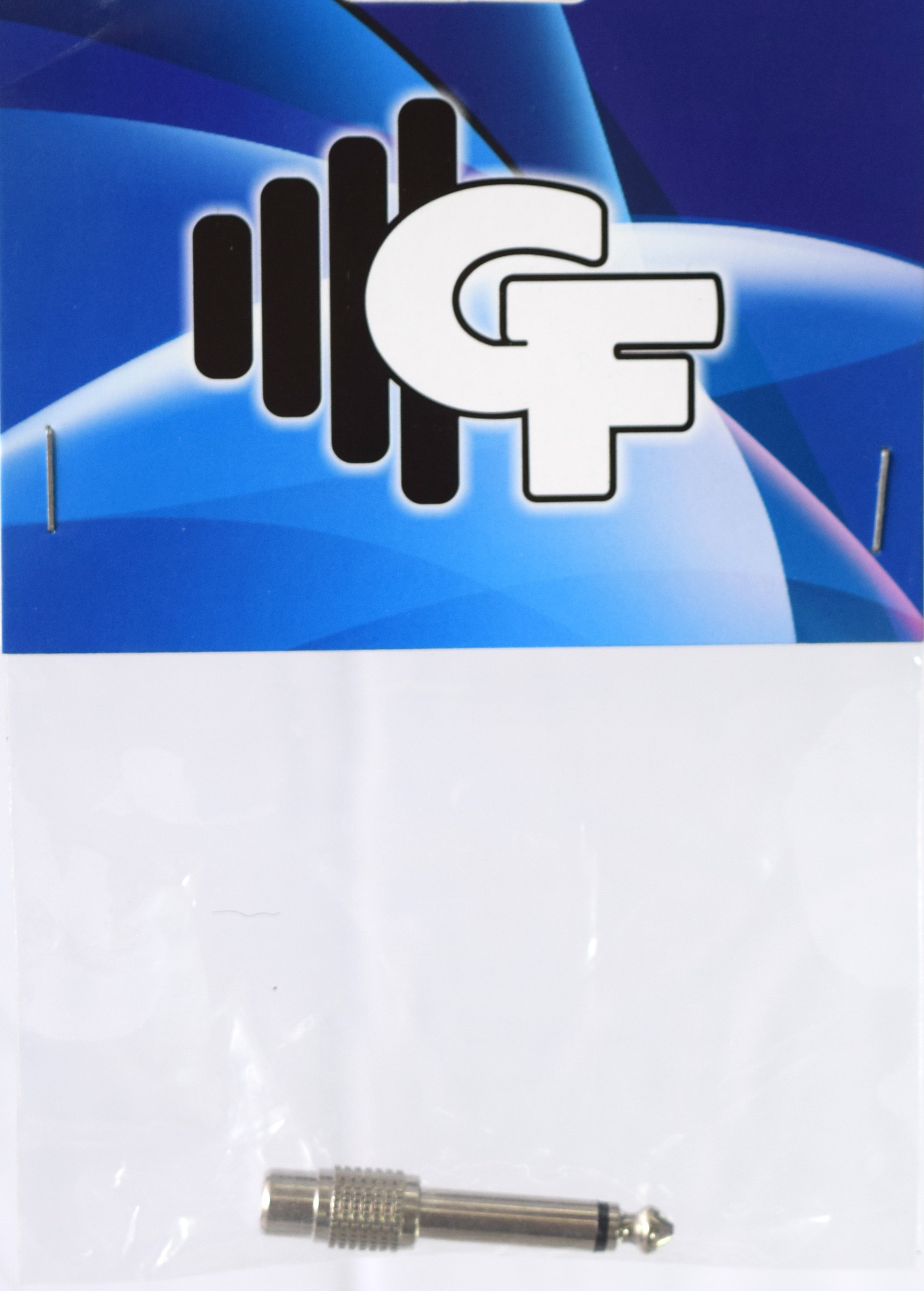 GRF CONNECTOR TRANSFORMER - RCA FEMALE X 1/4 MALE MONO - CHROME
