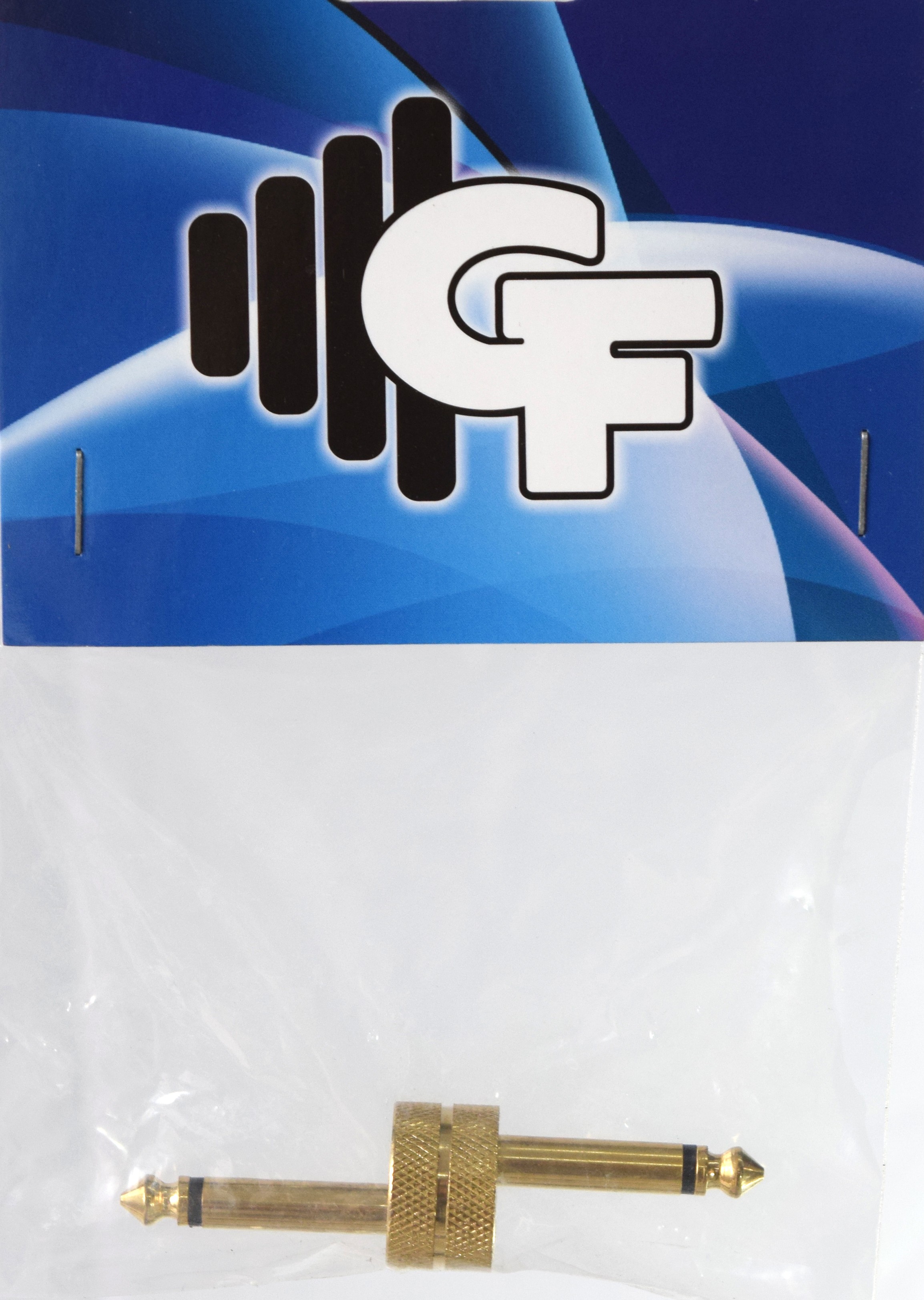GRF CONNECTOR FOR PEDALS - 1/4 MALE X 1/4 MALE - GOLD