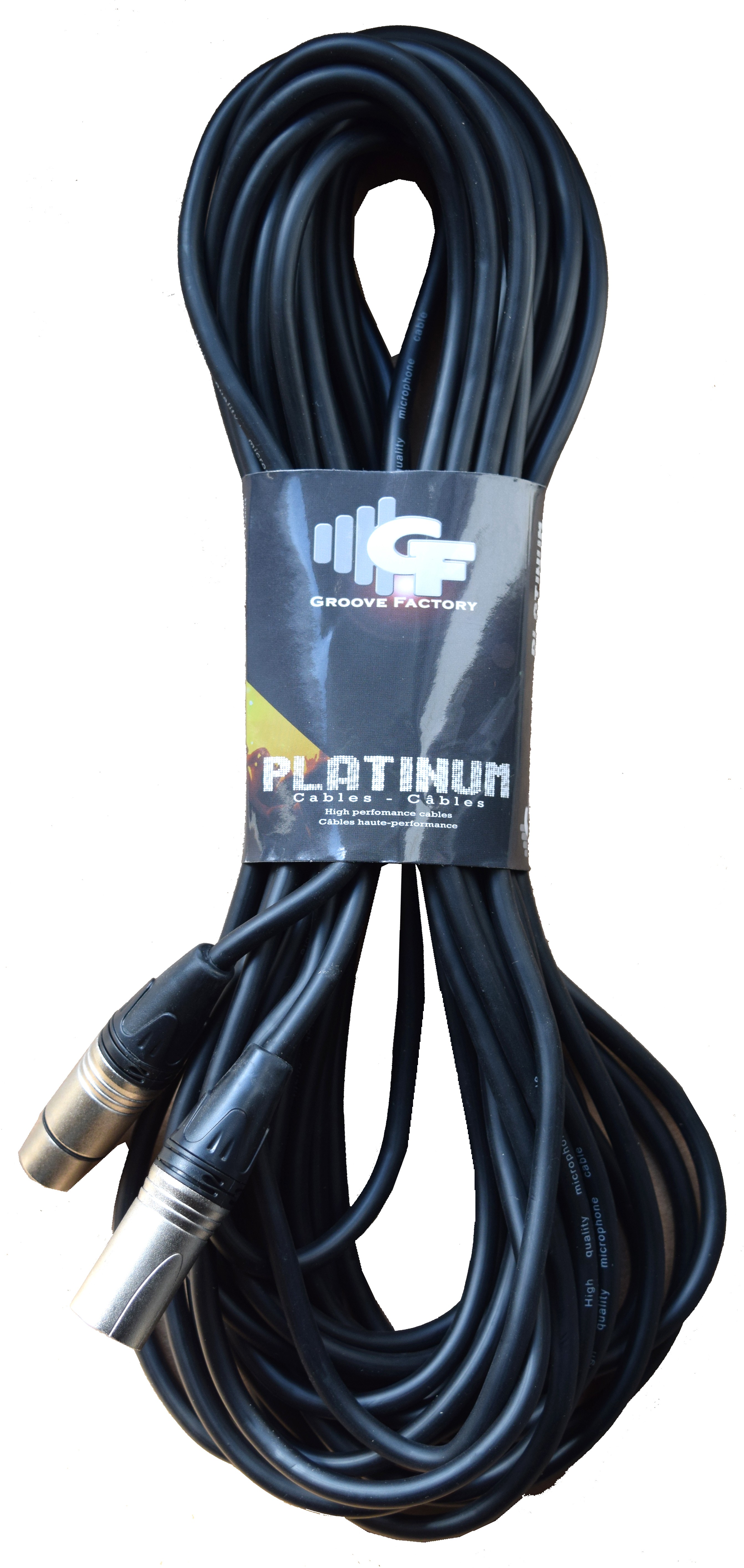GROOVE FACTORY PLATINUM XLR TO XLR MICROPHONE CABLE - 50 FEET