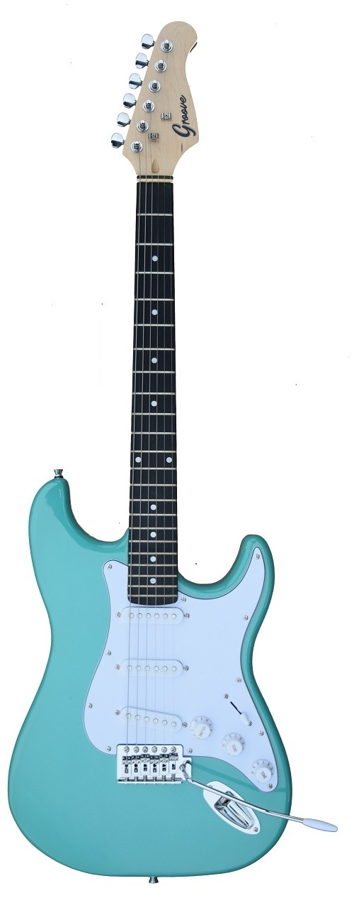 Groove Strat-Shaped Electric guitar - Green Turcoise