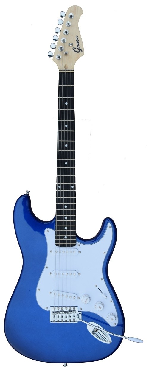 Groove Strat-Shaped Electric guitar - Metallic Blue