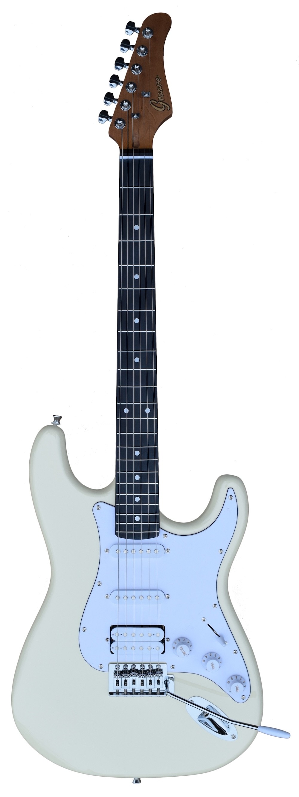 GROOVE SSH5024 STRAT-STYLE ELECTRIC GUITAR WITH ROASTED NECK - YELLOW FINISH