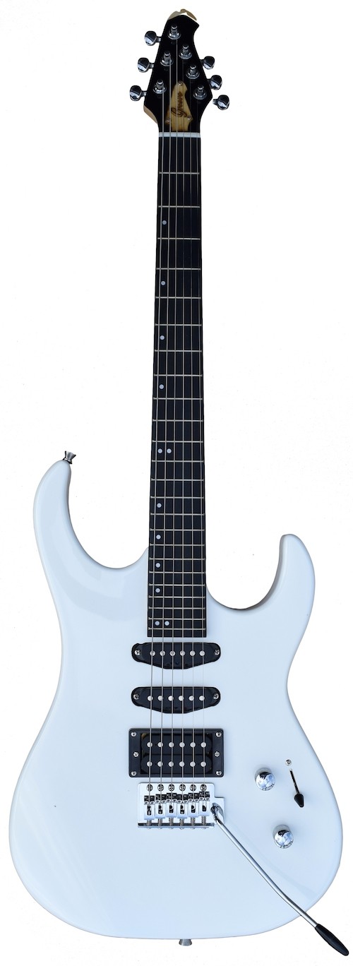 GROOVE EG3080 Single/Single/Humbucker pickups Electric guitar - White