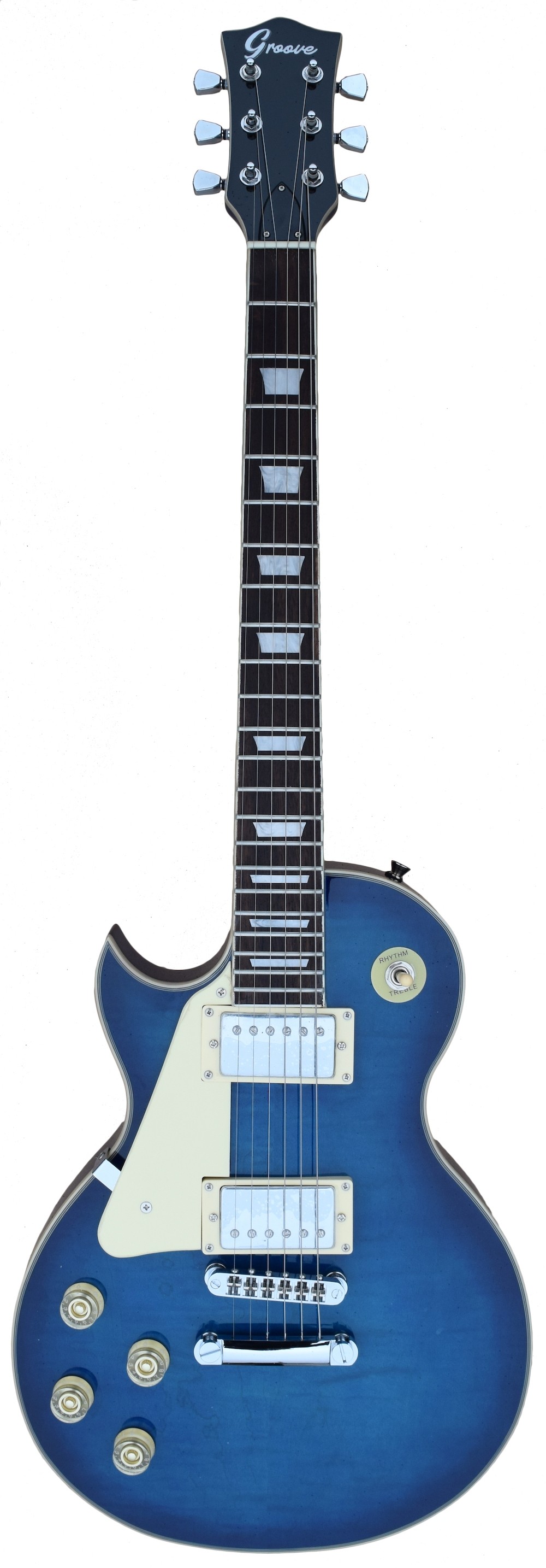 GROOVE EL5025 LP-STYLE LEFT-HANDED ELECTRIC GUITAR - BLUEBERRY FADE FINISH