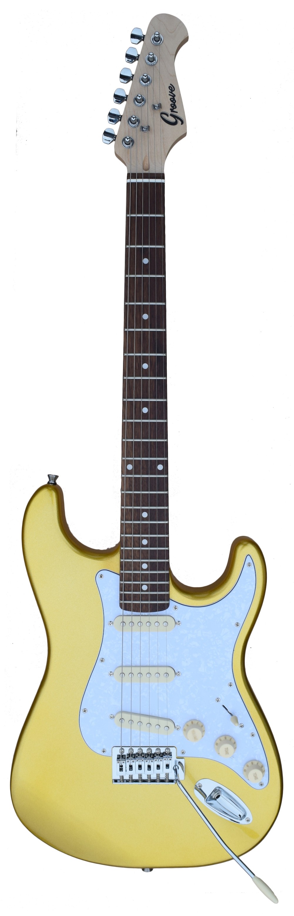 Groove Strat-Shaped Electric guitar - Gold Finish