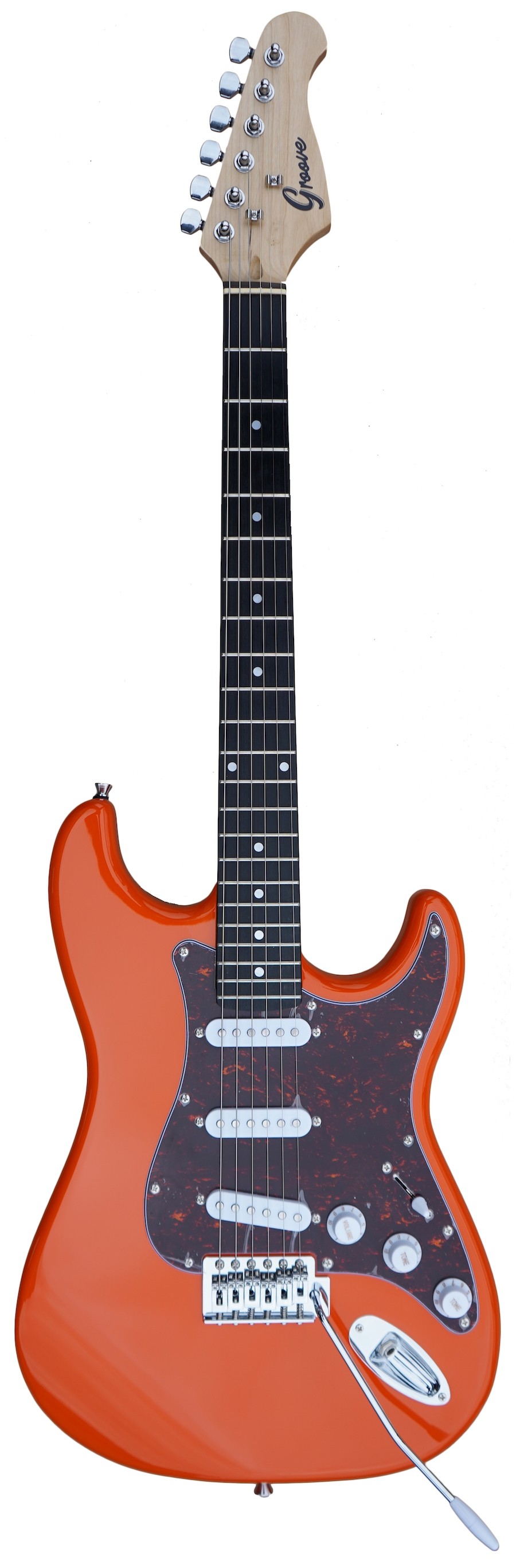 Groove Strat-Shaped Electric guitar - Orange