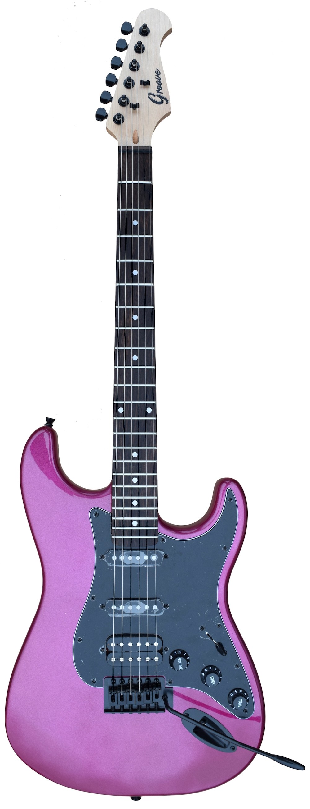 Groove SSH2024 S/S/H Strat-Shaped Electric Guitar - Light Purple Finish