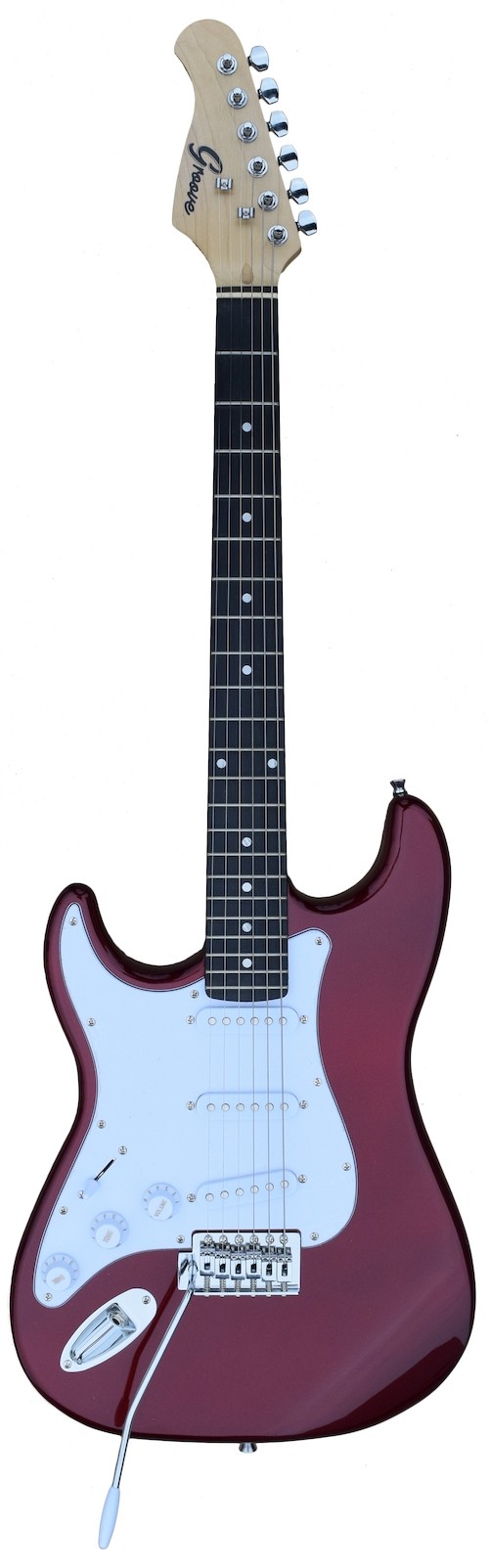 Groove Strat-Shaped Left-Handed Electric guitar - Metallic Red