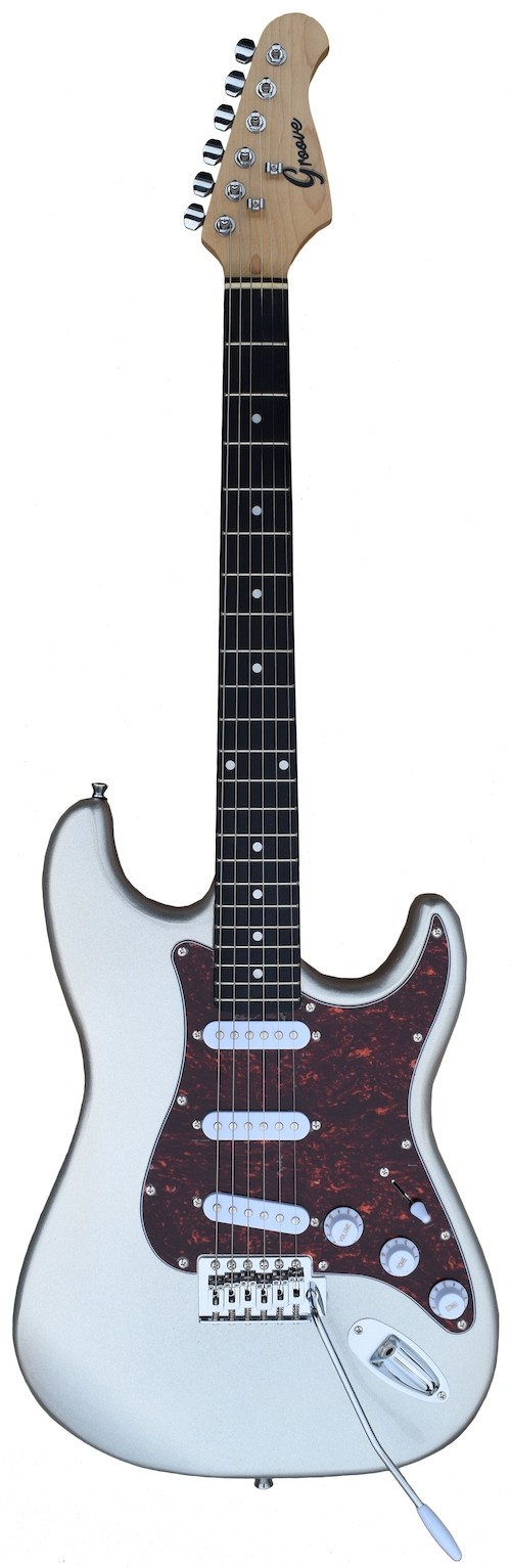 Groove Strat-Shaped Electric guitar - Silver Metallic