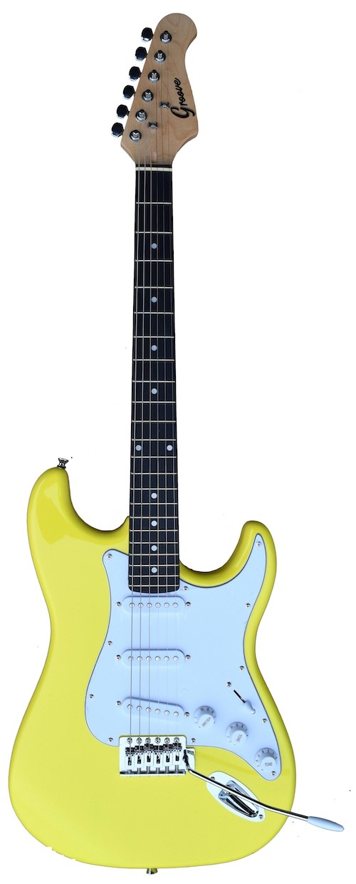 Groove Strat-Shaped Electric guitar - Yellow