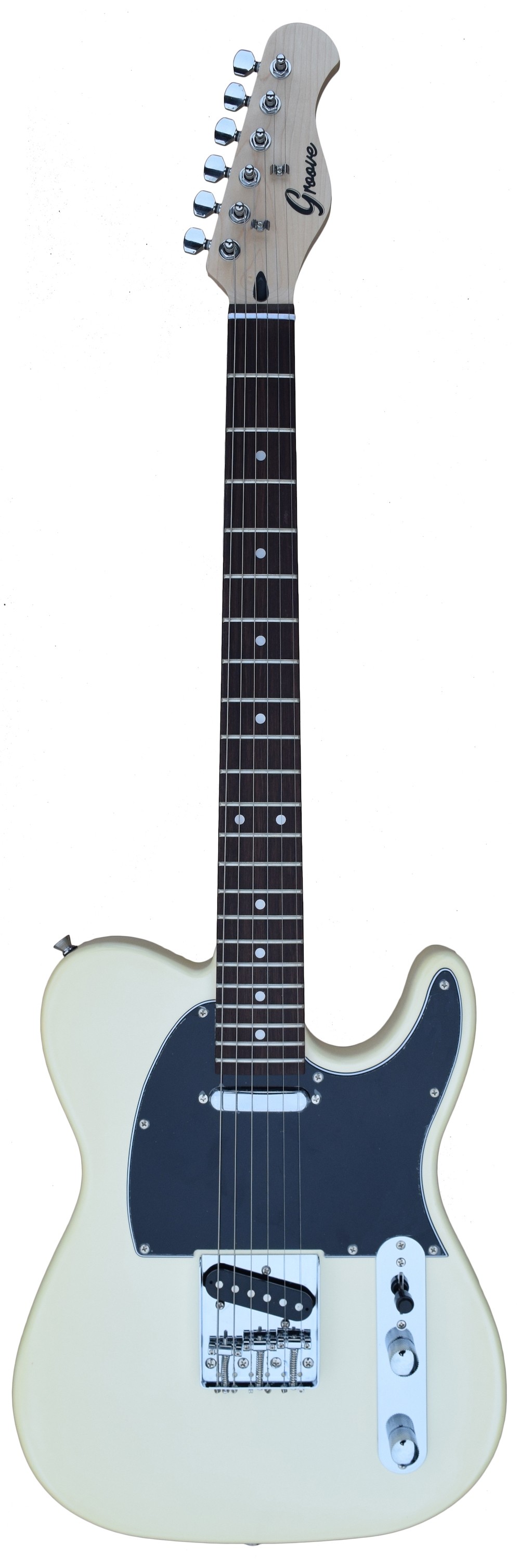 GROOVE TC4705 TELE STYLE ELECTRIC GUITAR - OLYMPIA WHITE