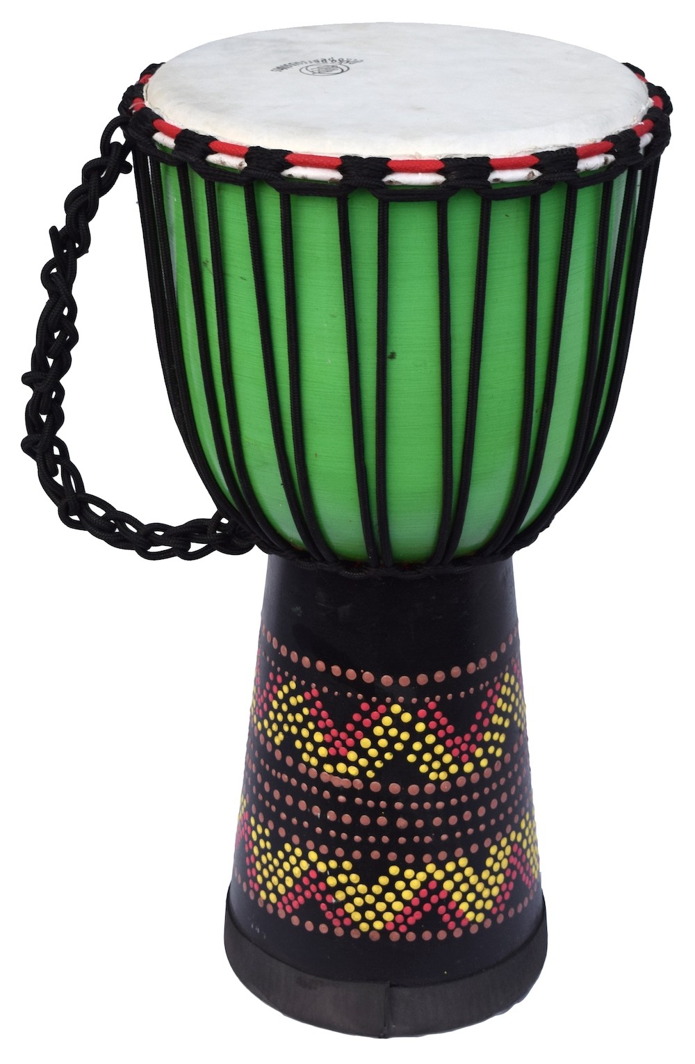 ECKO 50CM PAINTED DJEMBE - GREEN