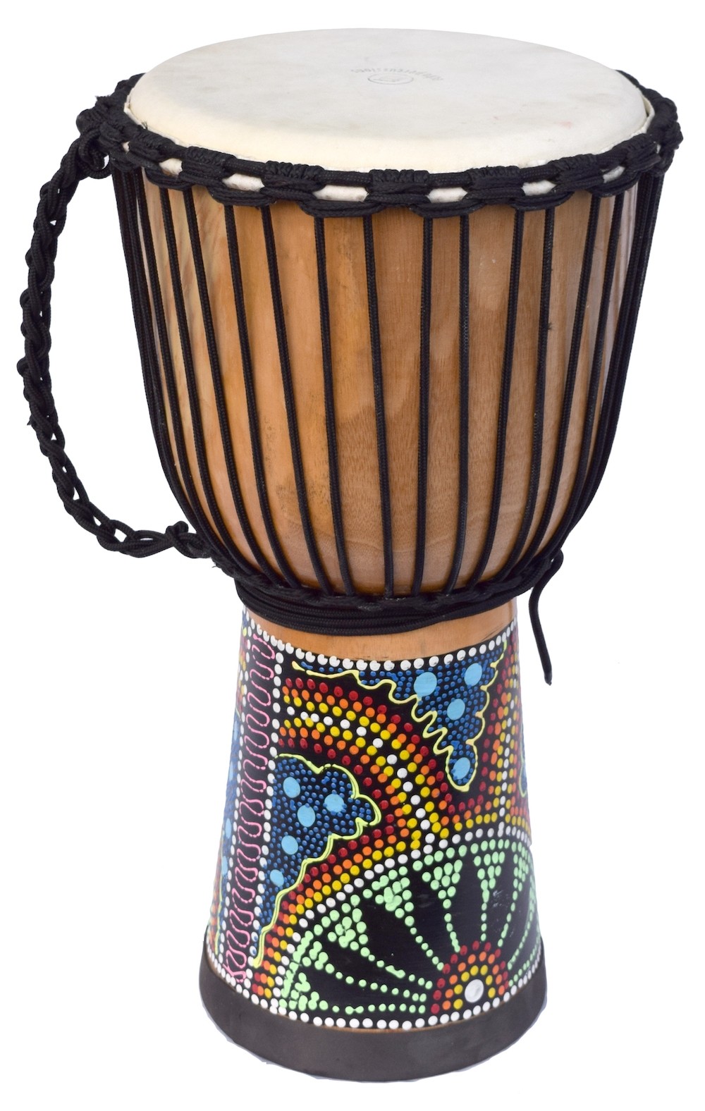 ECKO 50CM PAINTED DJEMBE - NATURAL BLOND