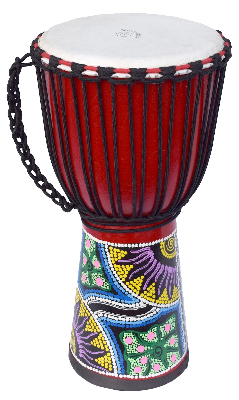 ECKO 50CM PAINTED DJEMBE - RED