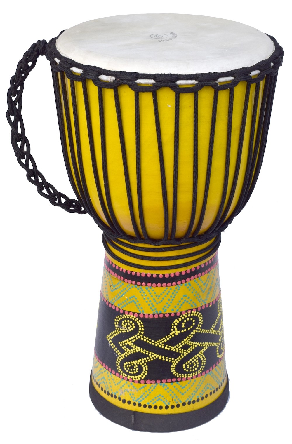 ECKO 50CM PAINTED DJEMBE - YELLOW