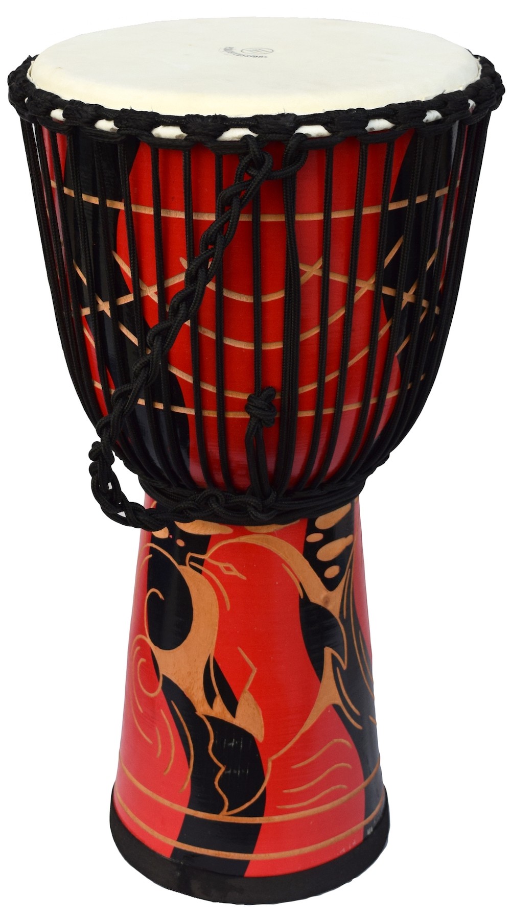 ECKO 60CM CARVED DJEMBE - DOLPHIN