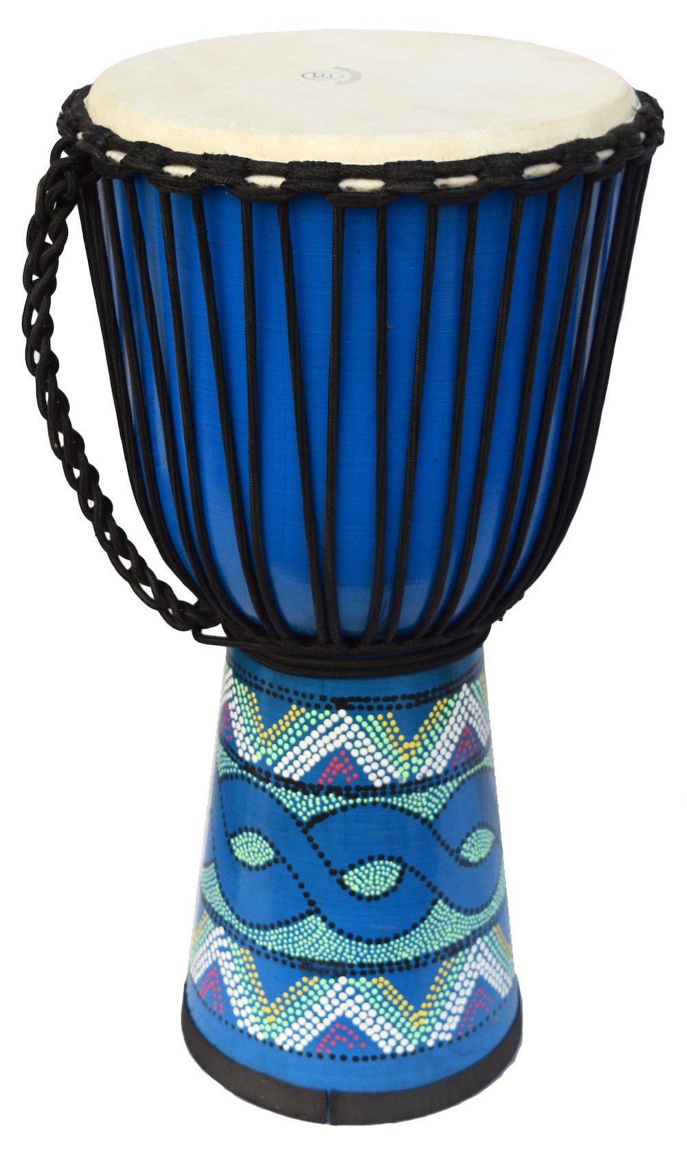 ECKO 60CM PAINTED DJEMBE - BLUE