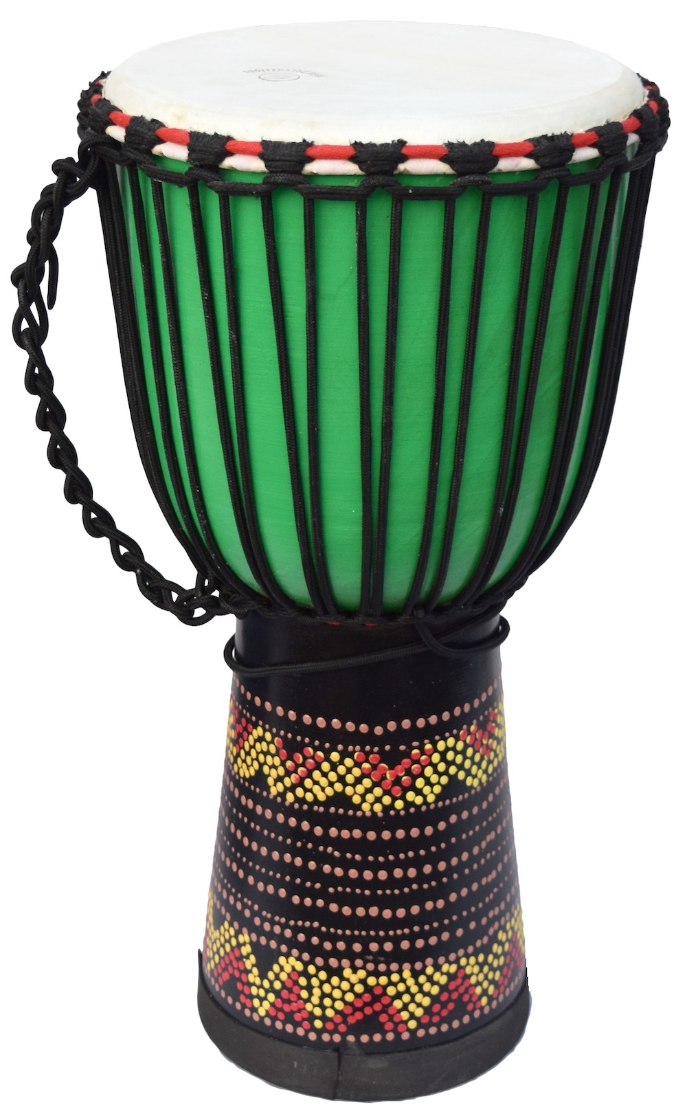 ECKO 60CM PAINTED DJEMBE - GREEN