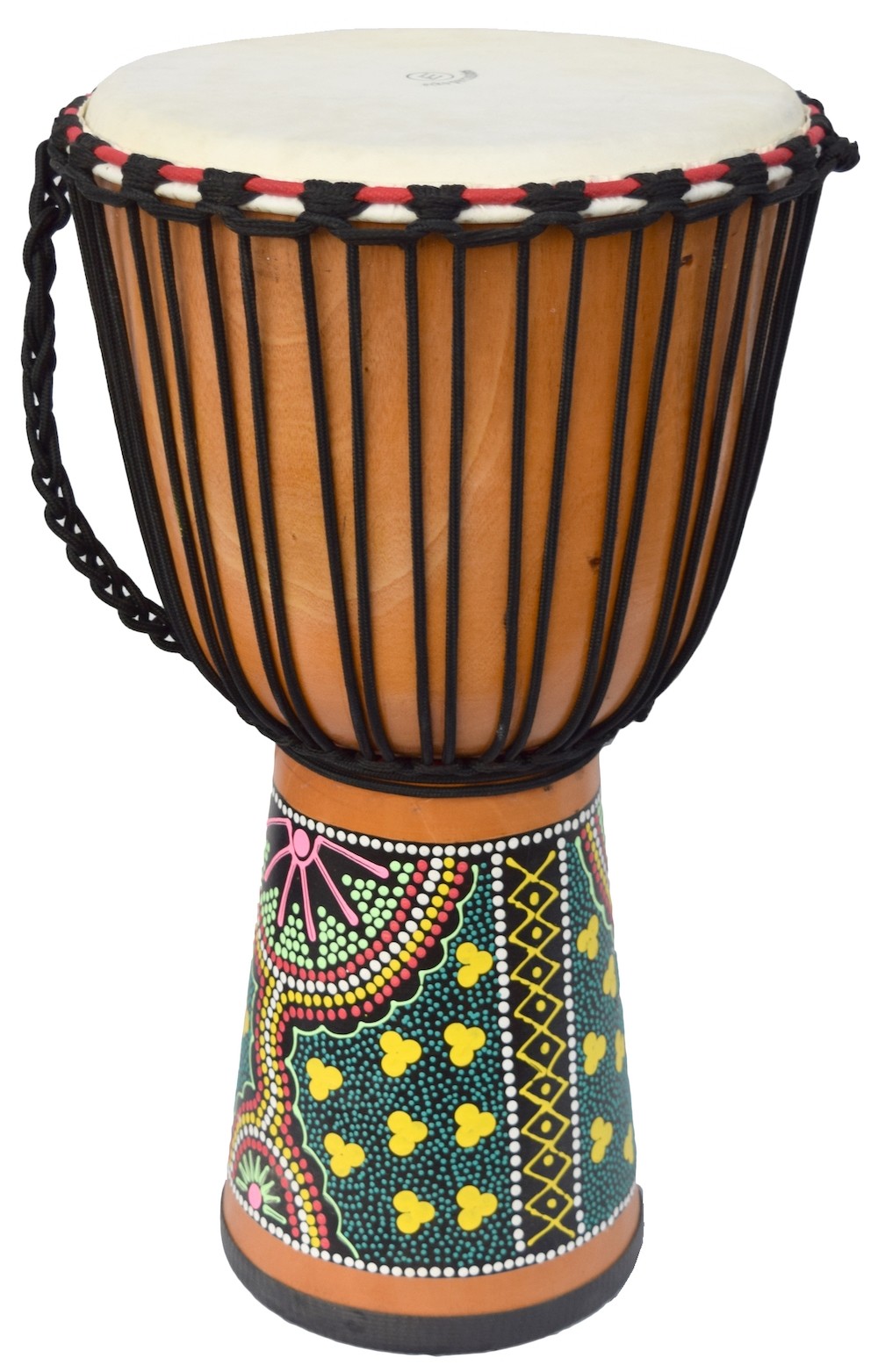 ECKO 60CM PAINTED DJEMBE - NATURAL BLOND