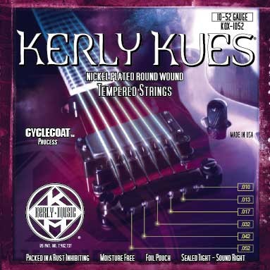 KERLY KUES ELECTRIC GUITAR STRINGS - KQX-1052 - LIGHT TOP/HEAVY BOTTOM
