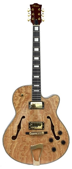 LEMARQUIS F4000 HOLLOW BODY GUITAR - NATURAL