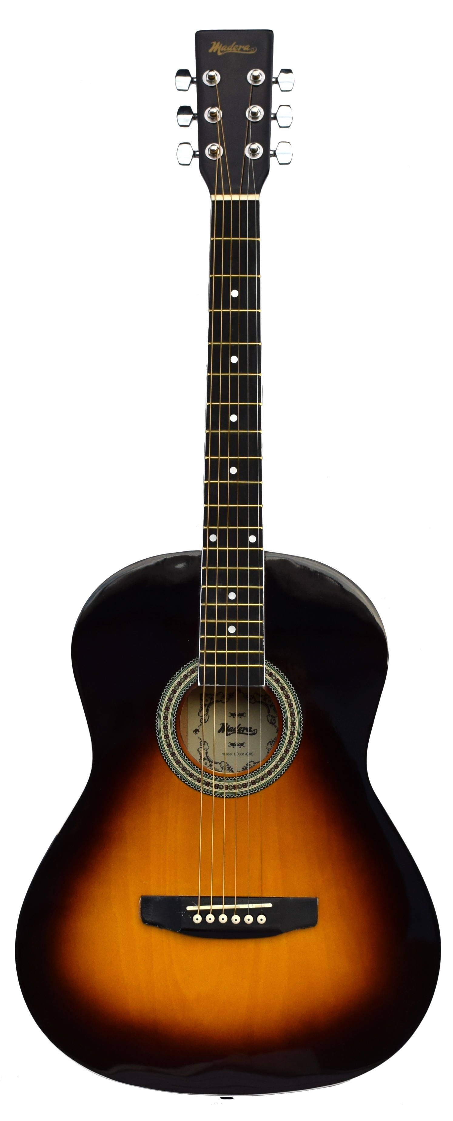 MADERA LD381 38'' ACOUSTIC KIDS GUITAR - DARK VINTAGE SUNBURST